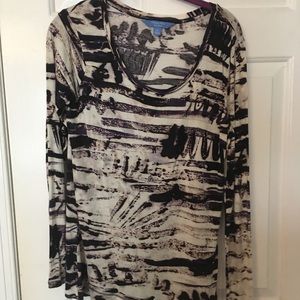 NWOT Vera wang long sleeve top medium